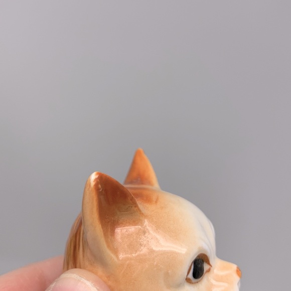 Vintage porcelain orange ginger cat figurine - Picture 7 of 7